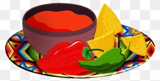 Salsa, Chips, Tomatoes, Red Chili, Tortilla Chips - Salsa Clipart