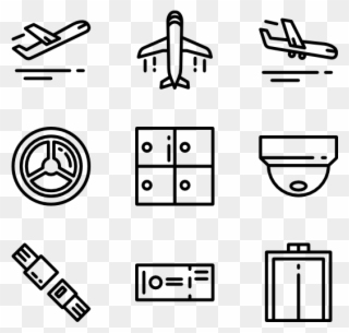 Airport Vector Pictograms Vector Library Library - Icon Clipart