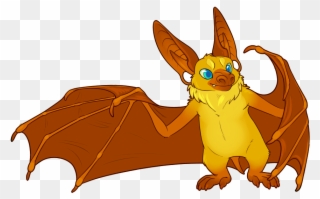 Drawn Bat Pallid Bat - Cute Pallid Bat Clipart