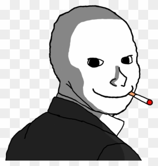 Transparent Wojak Png - Caved In Head Meme Clipart (#5563593) - PinClipart