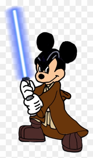 Darth Vader Clipart Mickey Mouse - Jedi Mickey Mouse - Png Download