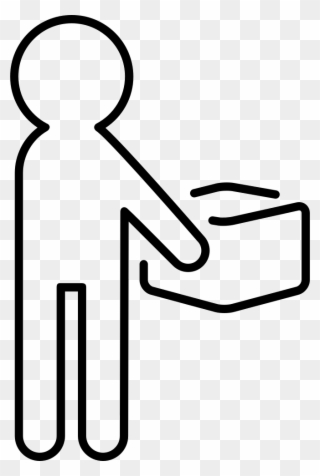 Person Carrying Box Package Svg Png Icon Free Download - Man Carrying Outline Clipart