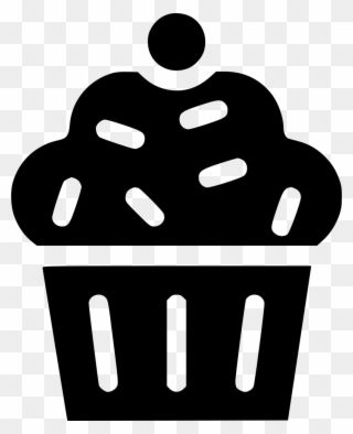Muffin Cup Cake Dessert - Cupcake Icon Png Clipart