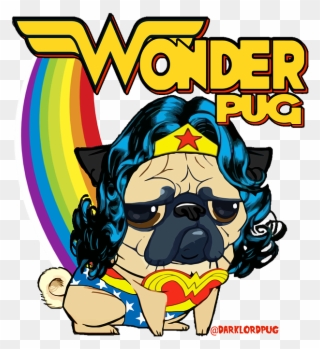 Dark Lord Pug - Cool Wonder Pug Dog T-shirt Clipart