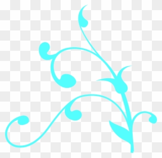 Teal Clipart Blue Swirl - Light Blue Designs Png Transparent Png