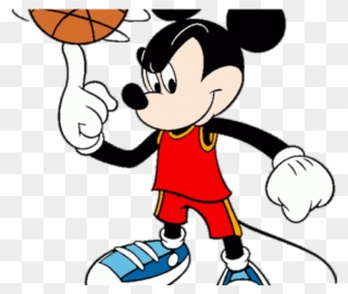 Disney Clipart Basketball - Mickey Mouse Basketball - Png Download
