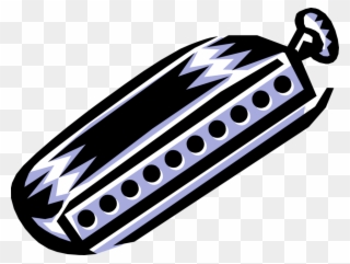 Vector Illustration Of Harmonica Mouth Organ Free Reed Clipart