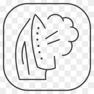 Ironing Services - Line Art Clipart