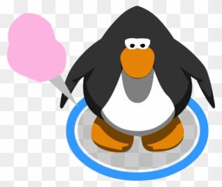 Pink Cotton Candy Ingame - Club Penguin Penguin Clipart