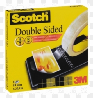Banda Dublu Adeziva Scotch M - Scotch Double Sided Tape Transparant 19 Mm X 33 M Clipart