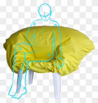 Sugarcube Chair By Nora Nilsson And Petra Renström - Illustration Clipart