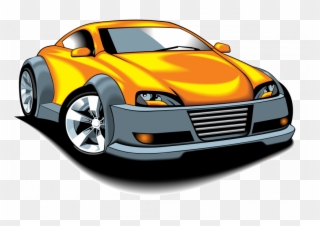 Mustang Clipart Cartoon - Sport Car Vector Cartoon - Png Download