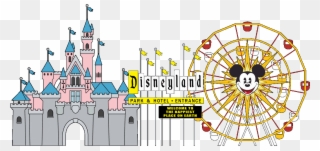 Clipart Transparent Amusement Clipart Disneyland Rides - Sleeping Beauty Castle Drawing - Png Download