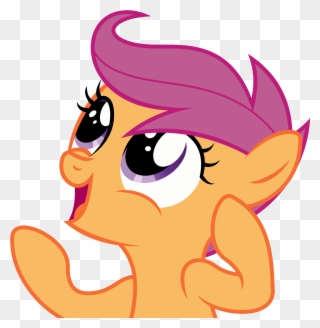 Scootaloo Rainbow Dash Pink Nose Facial Expression - Smile Gifs Transparent Background Clipart