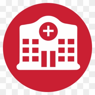 Hospital - Hospital Icon Red Clipart