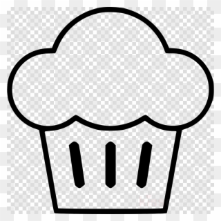 Muffin Clip Art Black And White Clipart American Muffins - Iphone Heart Emoji Png Transparent Png