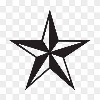 Army Star Decal - Star Clipart Black And White - Png Download