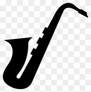 Image Library Download Musical Instruments Silhouette - Saxophone Silhouette Clip Art - Png Download