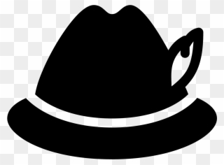 German Hat Filled Icon - Icone Chapeau Clipart