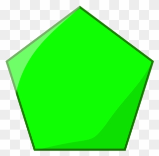 Pentagon Clipart Hexagon - Green Pentagon Png Transparent Png