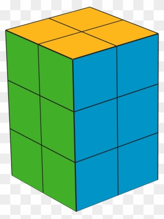 Building With Snap Cubes - Rectangular Prism With 12 Cubes Clipart