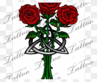 Rose Tattoo Clipart Entwined - Celtic Knot Rose - Png Download