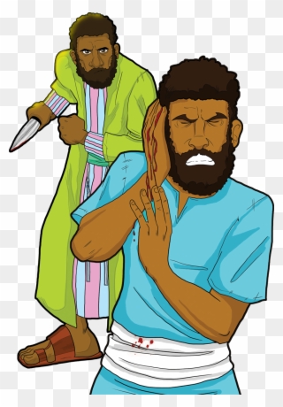 Peter In Gethsemane - Ear Cut Off With A Sword Clipart
