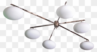 Fine Large Chrome And Glass Flush Mounts In The Manner - Ceiling Clipart