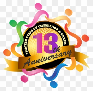 Glaze Trading India Pvt - 13th Anniversary Logo Png Clipart
