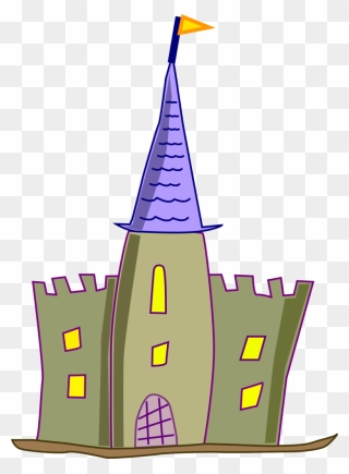 Castle Icon Clip Art - Simple Castle Clipart - Png Download