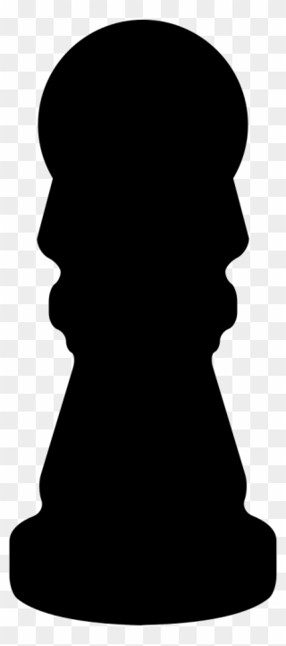Chess Pawn Black Shape Side View Comments - Александр Блок Силуэт Clipart