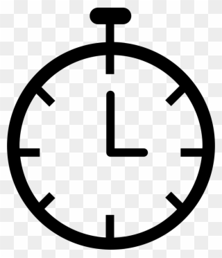 Timer Transparent Clock Clipart Freeuse Library - Timer Clock Transparent White - Png Download