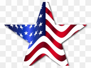 Map Flag Clipart Star - American Flag Star Png Transparent Png