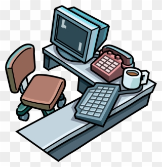 Codes Cheats And Secrets October Cp Computer - Club Penguin Furniture Png Clipart
