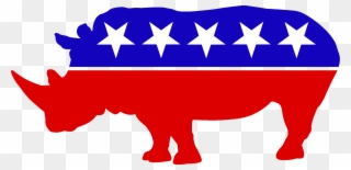 Rino - Republican Elephant Clipart