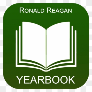 Ronald Reagan Yearbook On Sale - Book App Icon Png Clipart