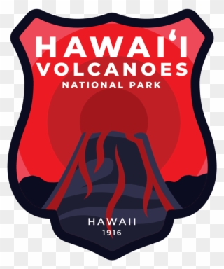 Hawai'i Volcanoes Vinyl Sticker - Hawaii Clipart