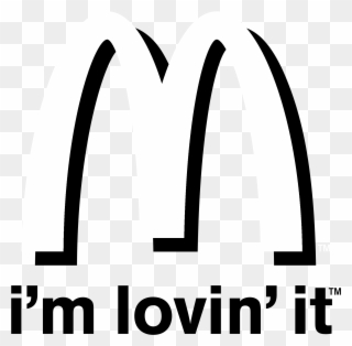 Mcdonald's I'm Lovin' It Logo Black And White - Logo De Mcdonald Clipart