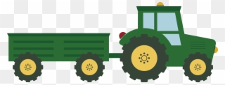 Agricultural Vehicles Transprent Png - Tractor Verde Png Clipart