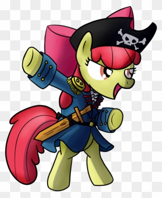 Pirate Bloom Y'aaaaaaaaarrr She's Ready To Make Anypony - Пони Пират Clipart