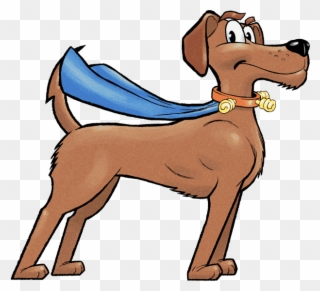 Nevertheless, Wattson With Red Collar And Blue Cape - Dog Catches Something Clipart