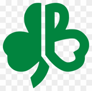 Vintage 1970's Boston Celtics Clover Shamrock Capital - Celtic Shamrock Boston B Clipart