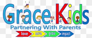 Grace Kids Is All Children's Ministries From Birth - Grace Kids Logo Clipart