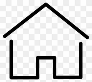 Simple House Thin Svg Png Icon Free Download - Simple House Logo Png Clipart