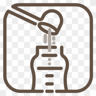 Add The Exact Amount Of Powder To The Water In The - Formula Milk Spoon Symbol Clipart