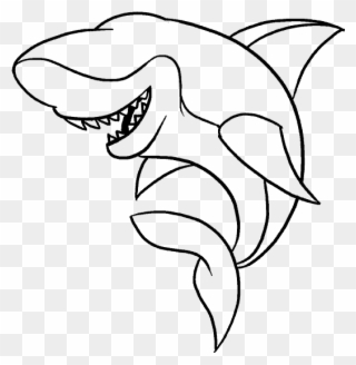How To Draw Shark - Drawing Clipart