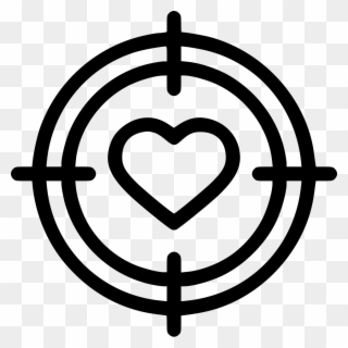 Romantic Valentine Day Dart Game Aim Archer Comments - Target Clip Art - Png Download