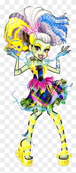 Frankie Stein Love Monster, Monster High Art, Monster - Monster High Electrified Frankie Clipart