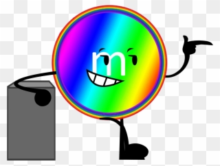 Rainbow M&m's Pose 1 - Portable Network Graphics Clipart