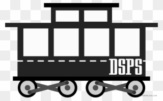 Clip Art Black And White Download Clipartblack Com - Train Wagon Cart Vector - Png Download
